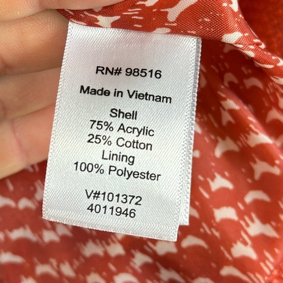 Coldwater creek size 8 orange blazer. 19 p2p 22” length. Zip pockets. Button clo - Picture 8 of 11